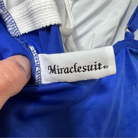 Miraclesuit Blue Swimsuit - Picture 5 of 8